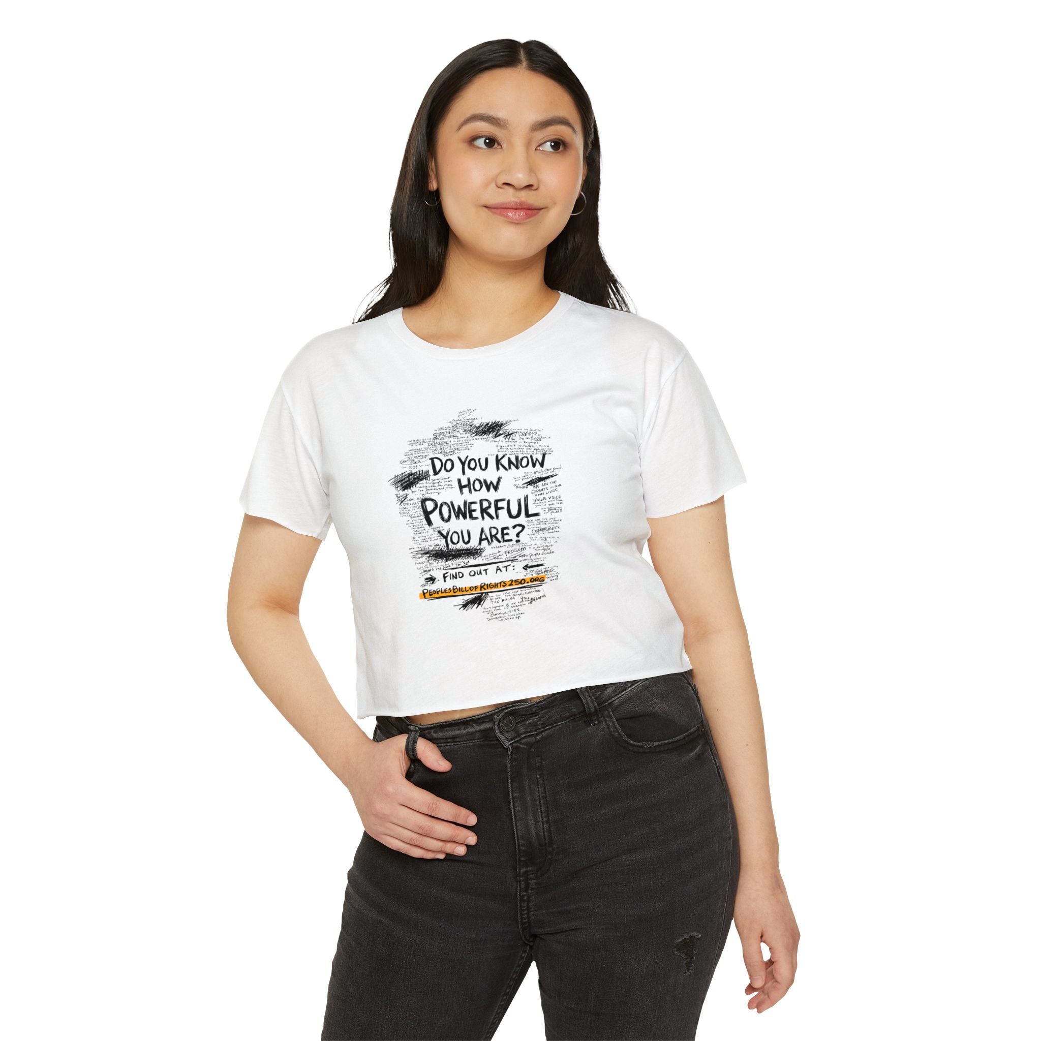 Do You Know How Powerful You Are? Crop Top | People’s Bill of Rights 250