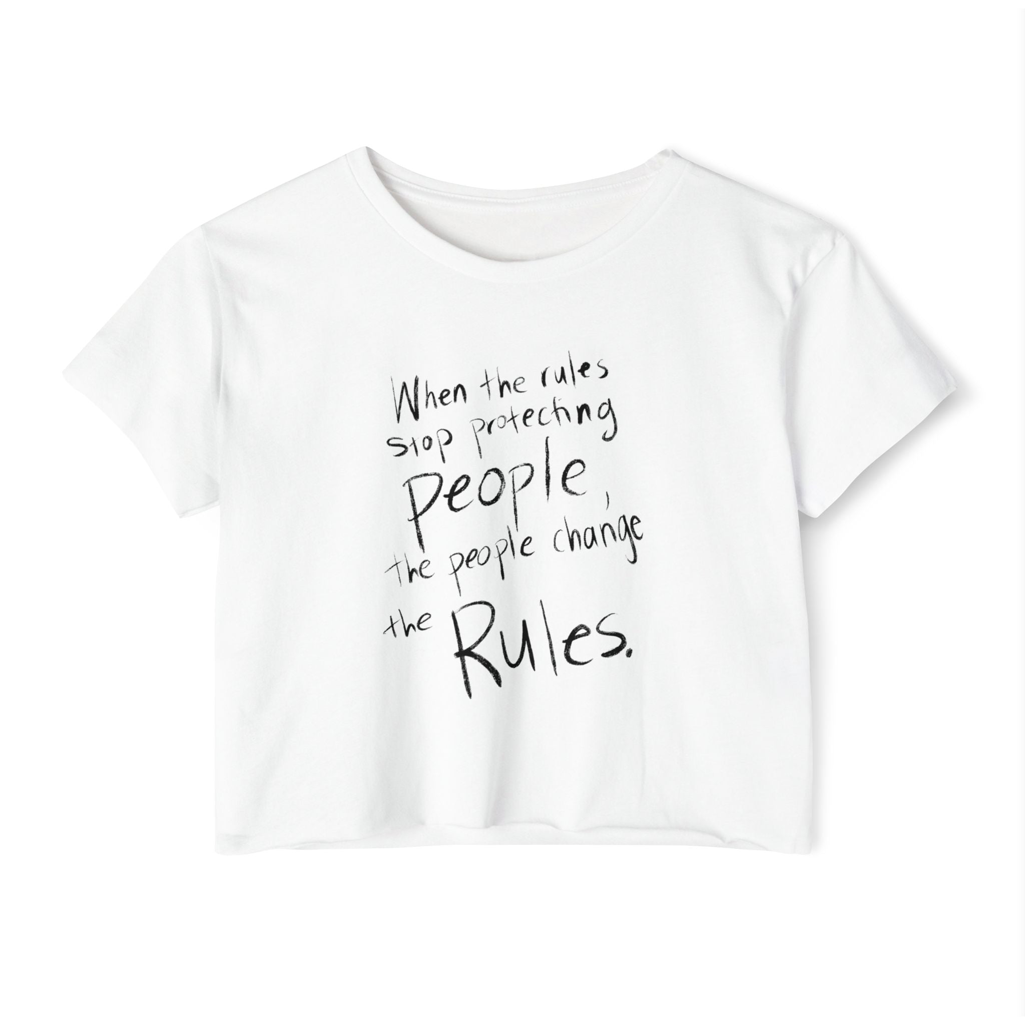The People Change the Rules Crop Top | People’s Bill of Rights 250