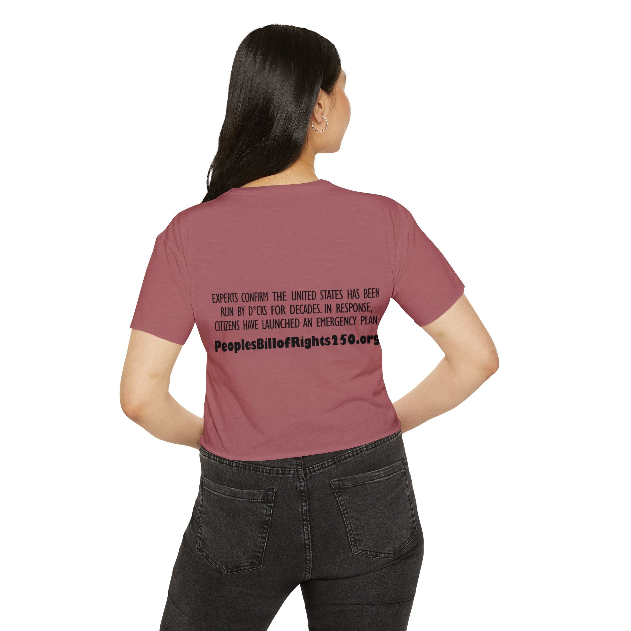 Too Many D*cks Not Enough Rights Crop Top | People’s Bill of Rights 250