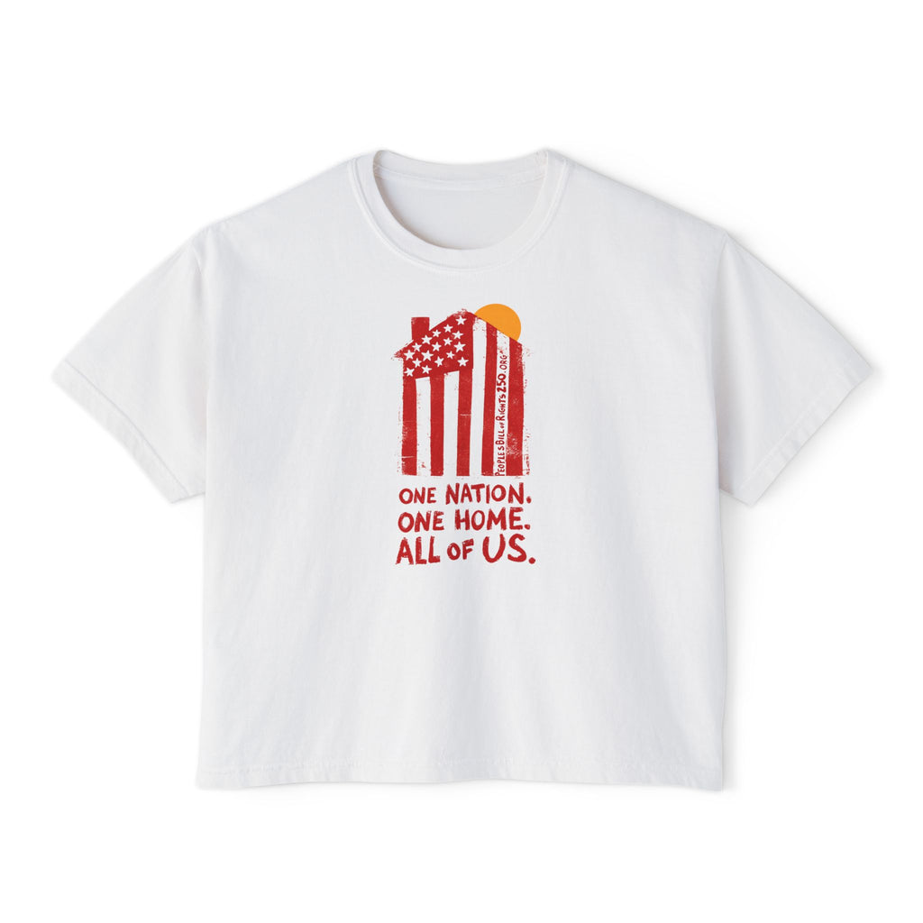 One Nation. One Home. All of Us. Box T-Shirt | People's Bill of Rights 250