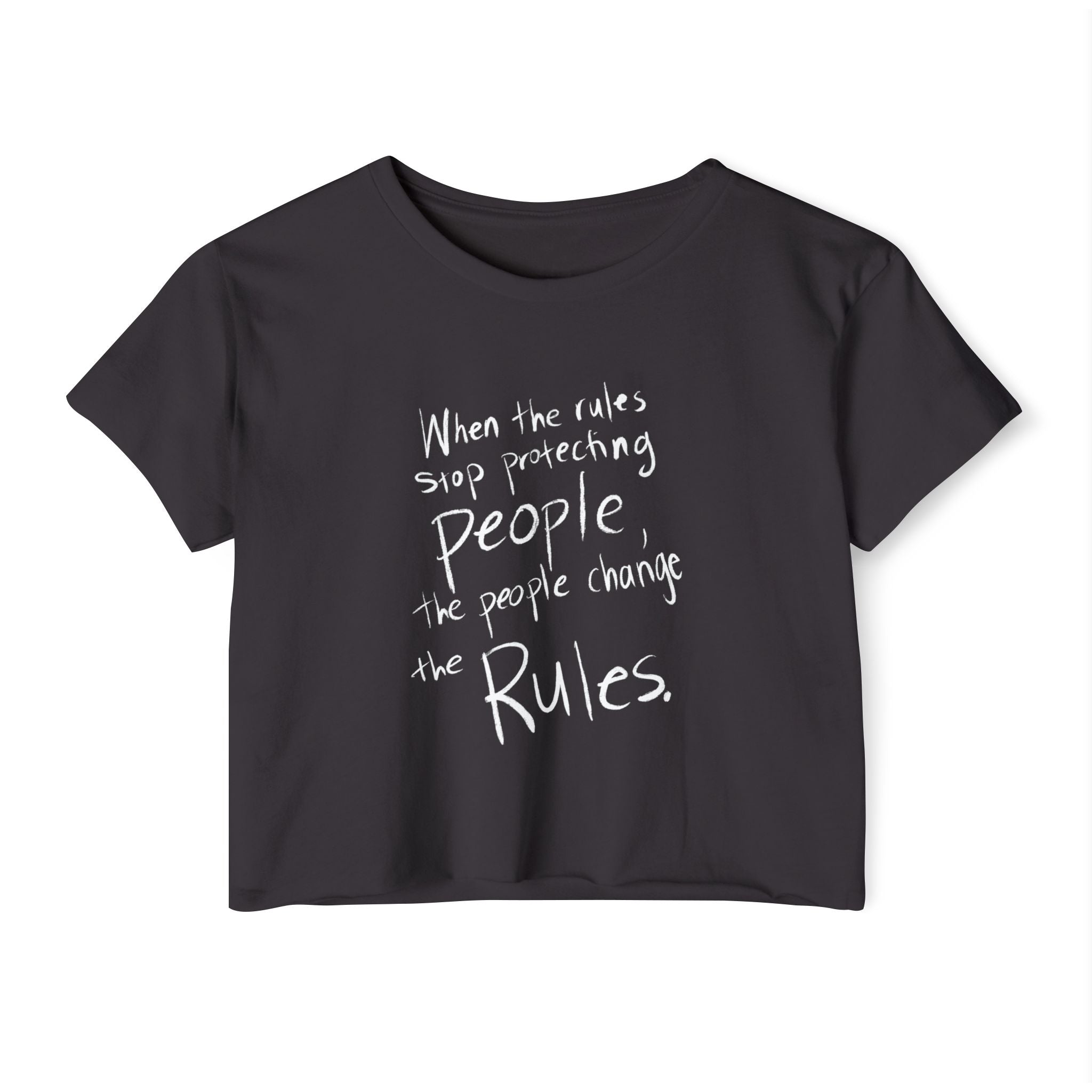 The People Change the Rules Crop Top | People’s Bill of Rights 250