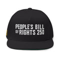 Embroidered Flat Bill Cap – "People's Bill of Rights 250" Streetwear Snapback
