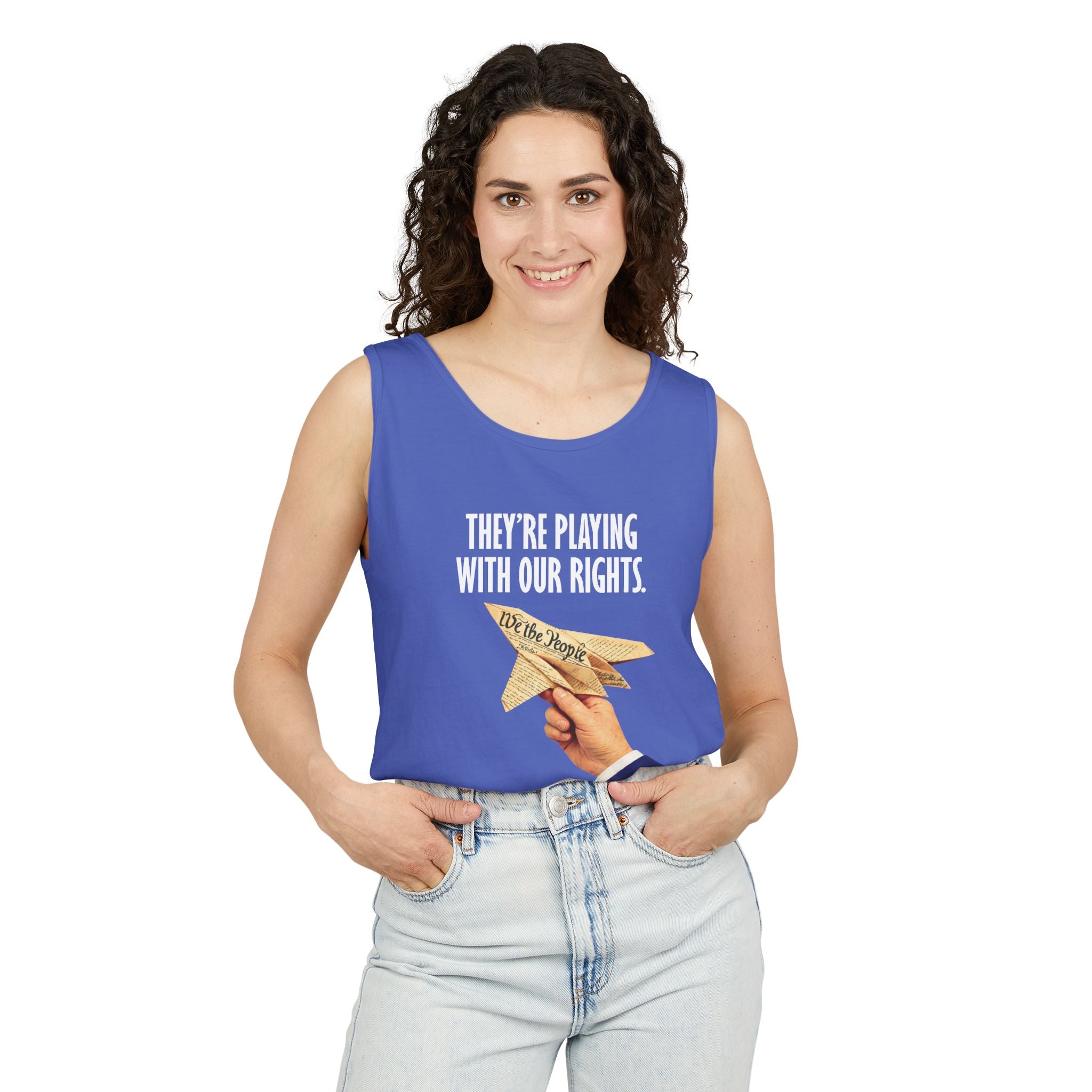 They're Playing With Our Rights - Tank Top | People's Bill of Rights 250