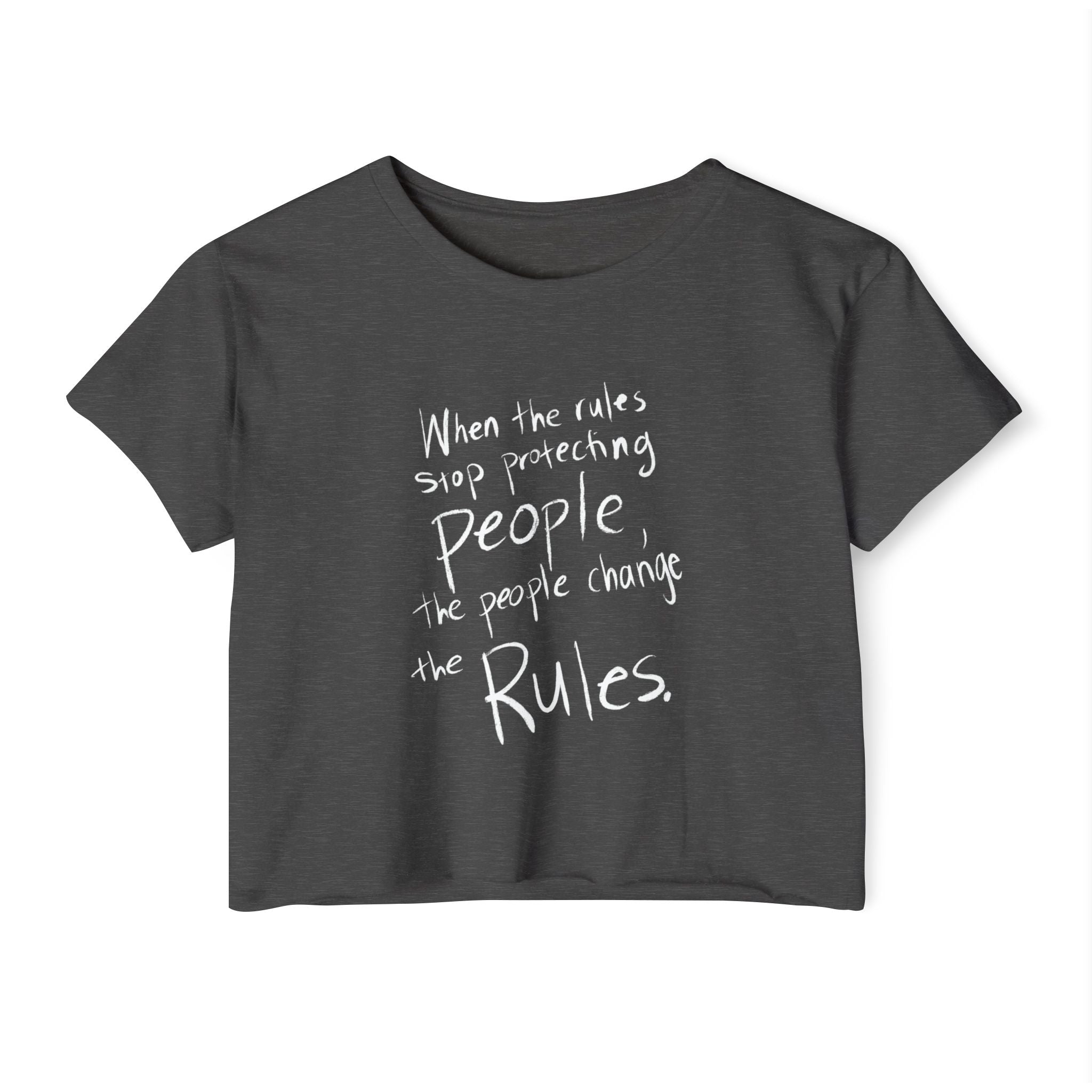The People Change the Rules Crop Top | People’s Bill of Rights 250