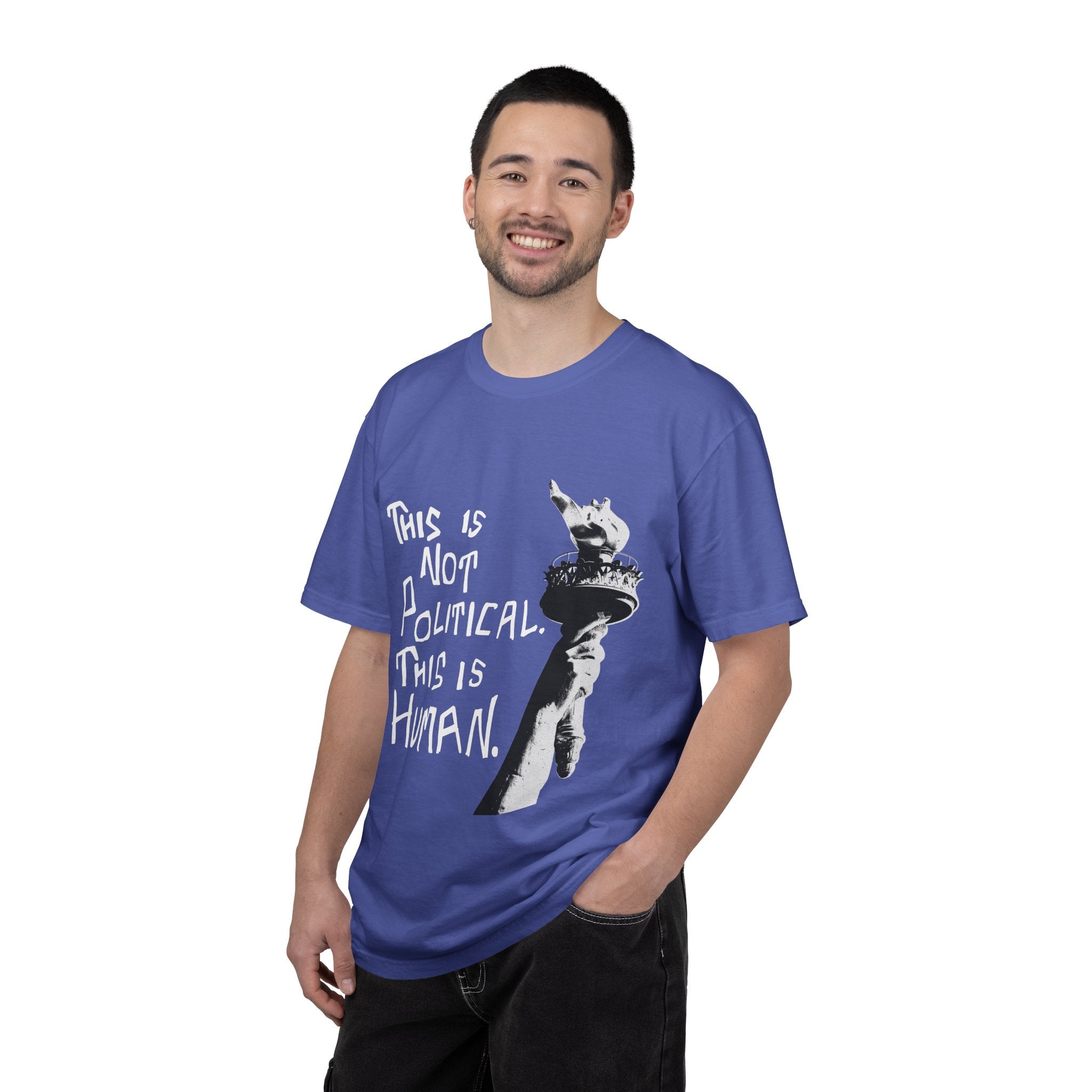 This Is Not Political. This Is Human. - Unisex Garment-Dyed T-shirt