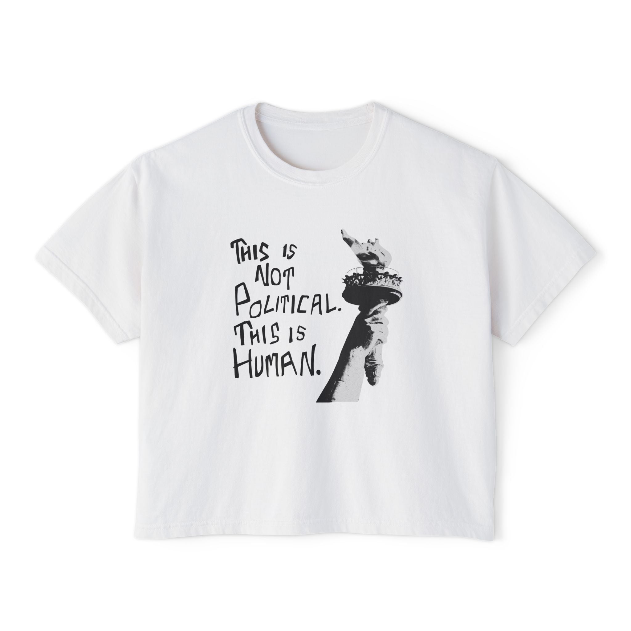 This Is Not Political. This Is Human - Women's Boxy Tee | People's Bill of Rights