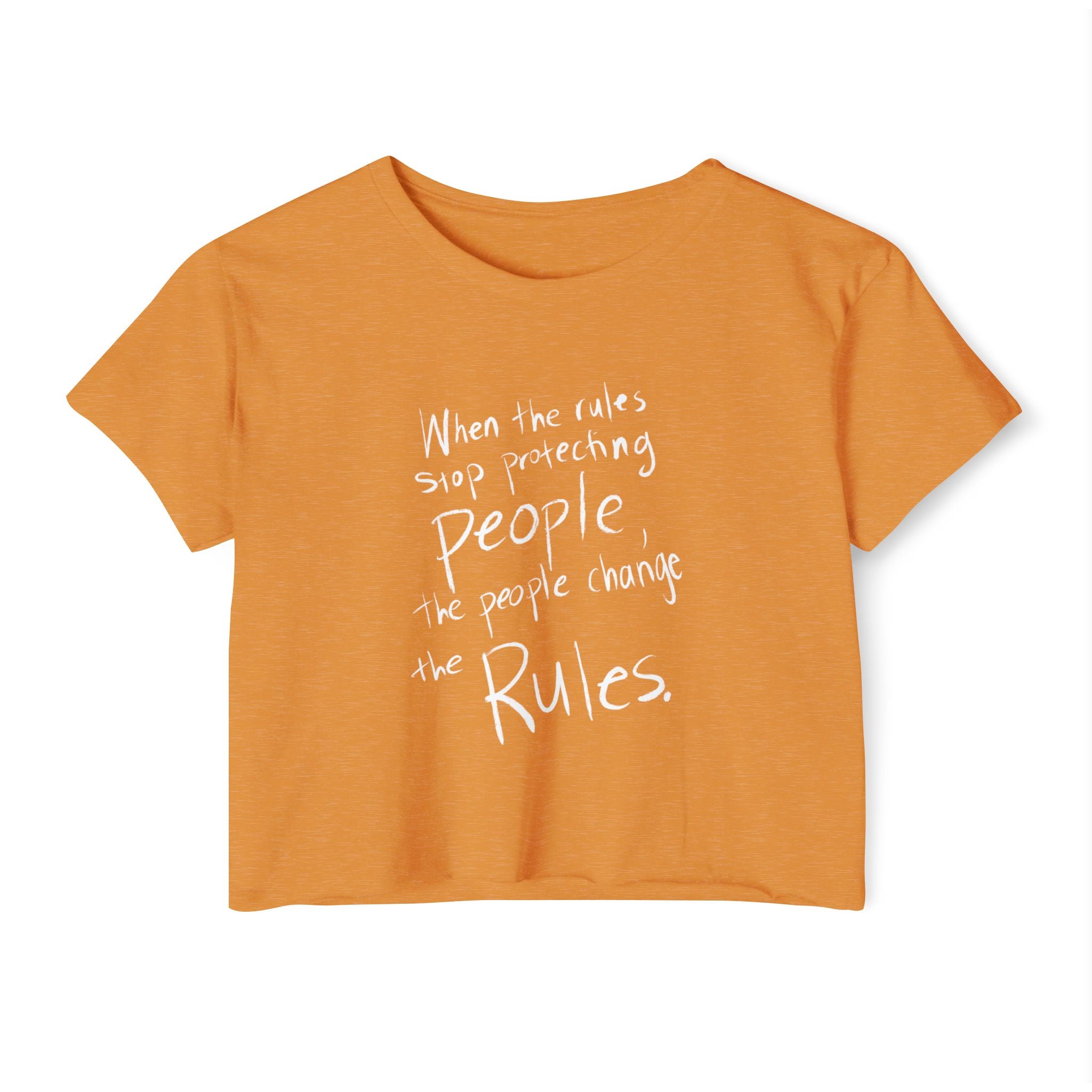 The People Change the Rules Crop Top | People’s Bill of Rights 250