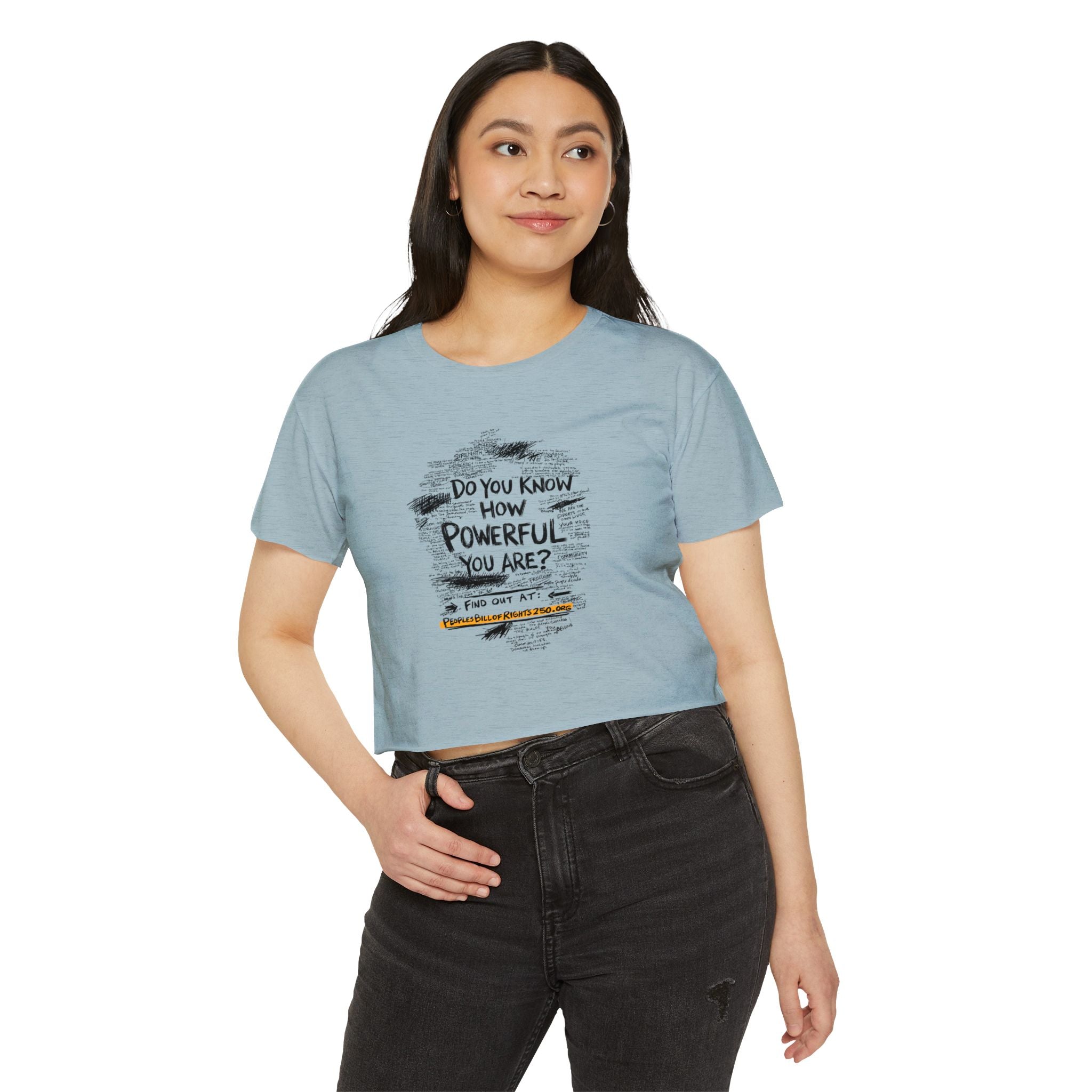 Do You Know How Powerful You Are? Crop Top | People’s Bill of Rights 250