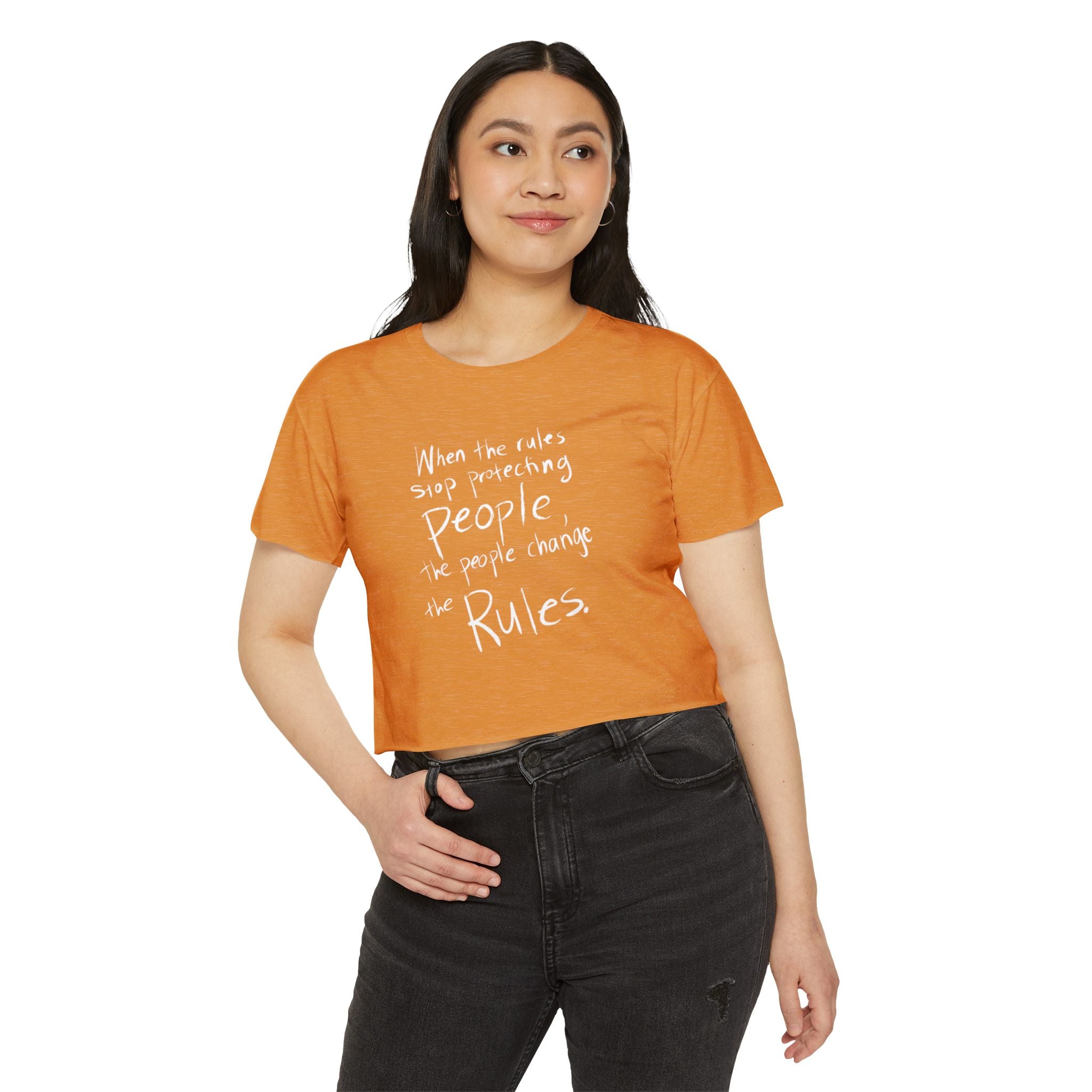 The People Change the Rules Crop Top | People’s Bill of Rights 250