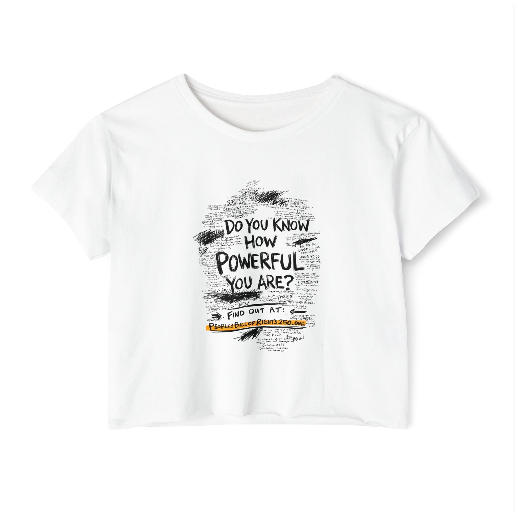 Do You Know How Powerful You Are? Crop Top | People’s Bill of Rights 250