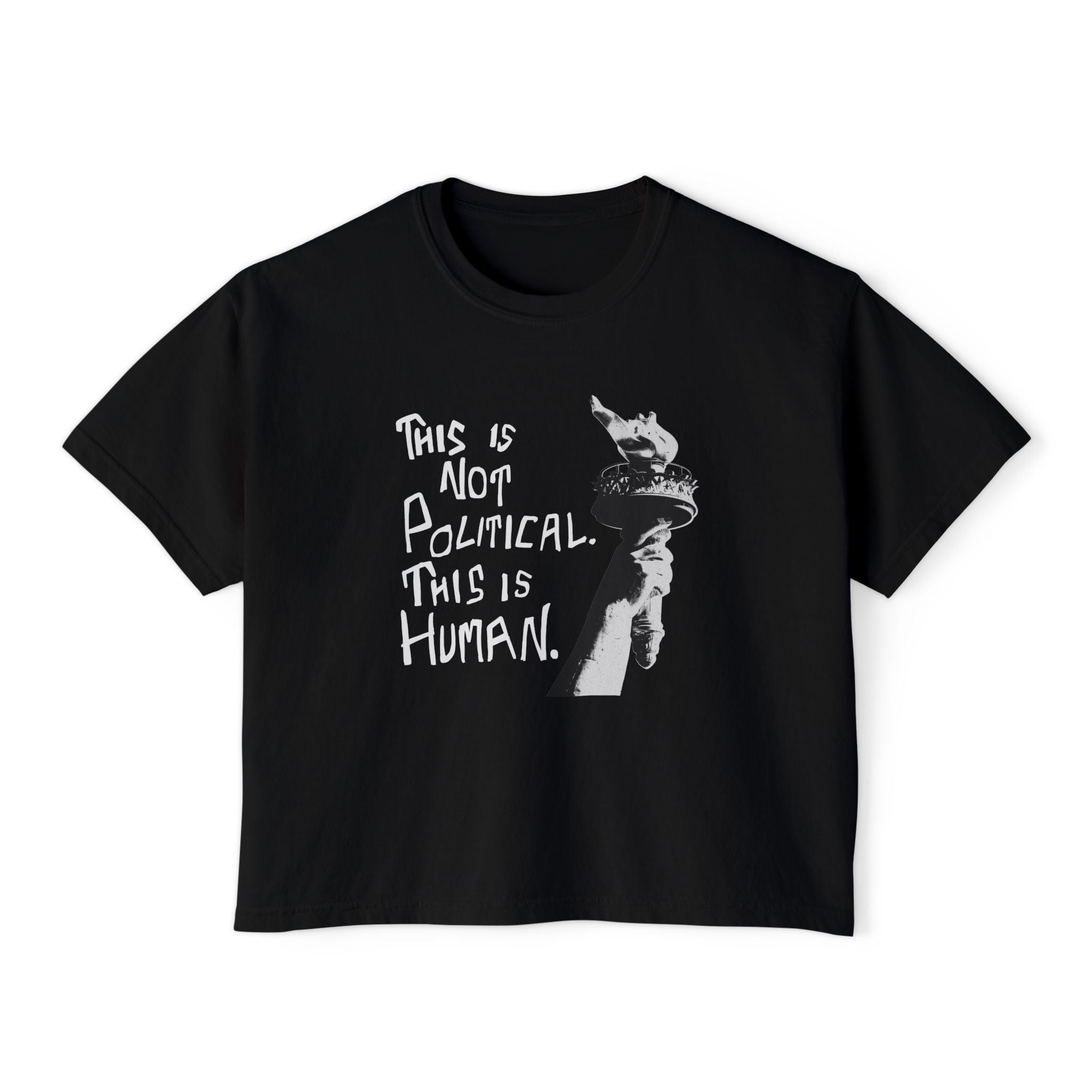 This Is Not Political. This Is Human - Women's Boxy Tee | People's Bill of Rights