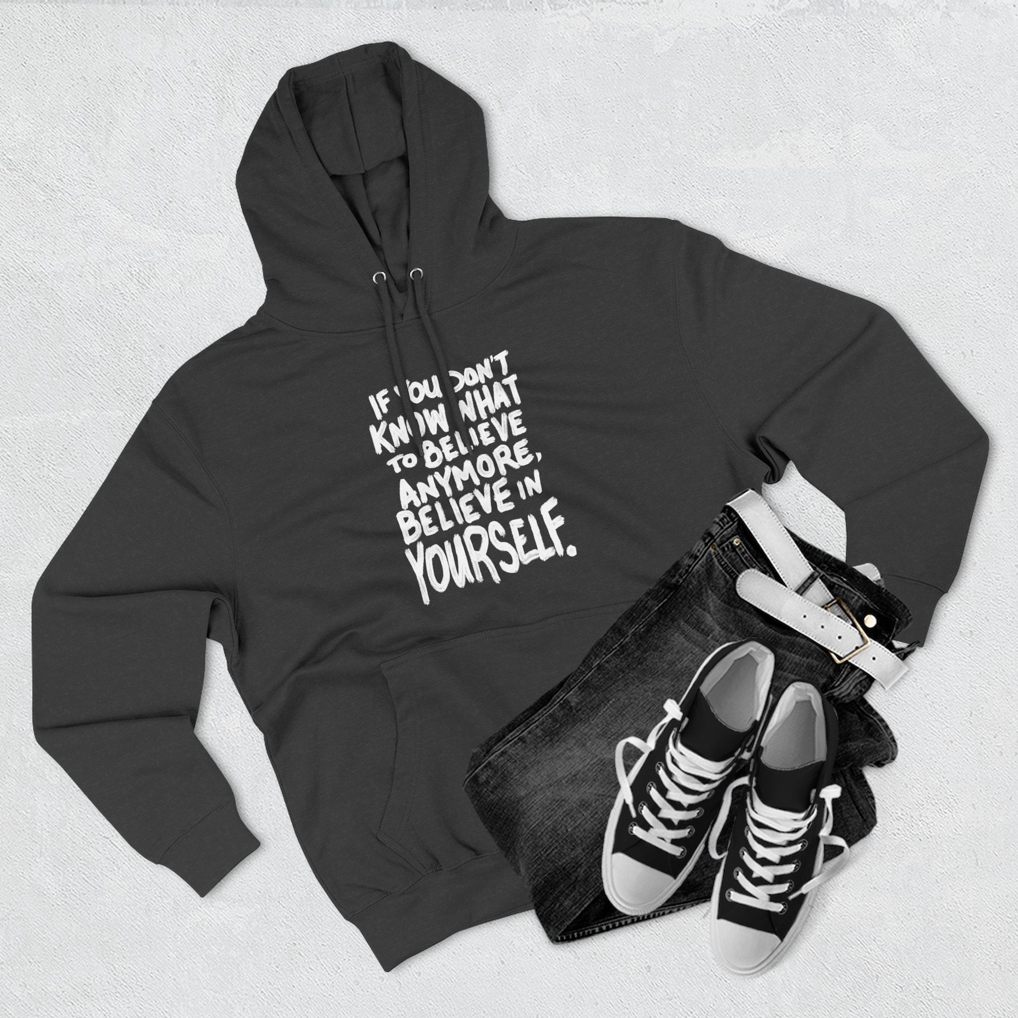 Believe In Yourself - Three-Panel Fleece Hoodie | People's Bill of Rights 250