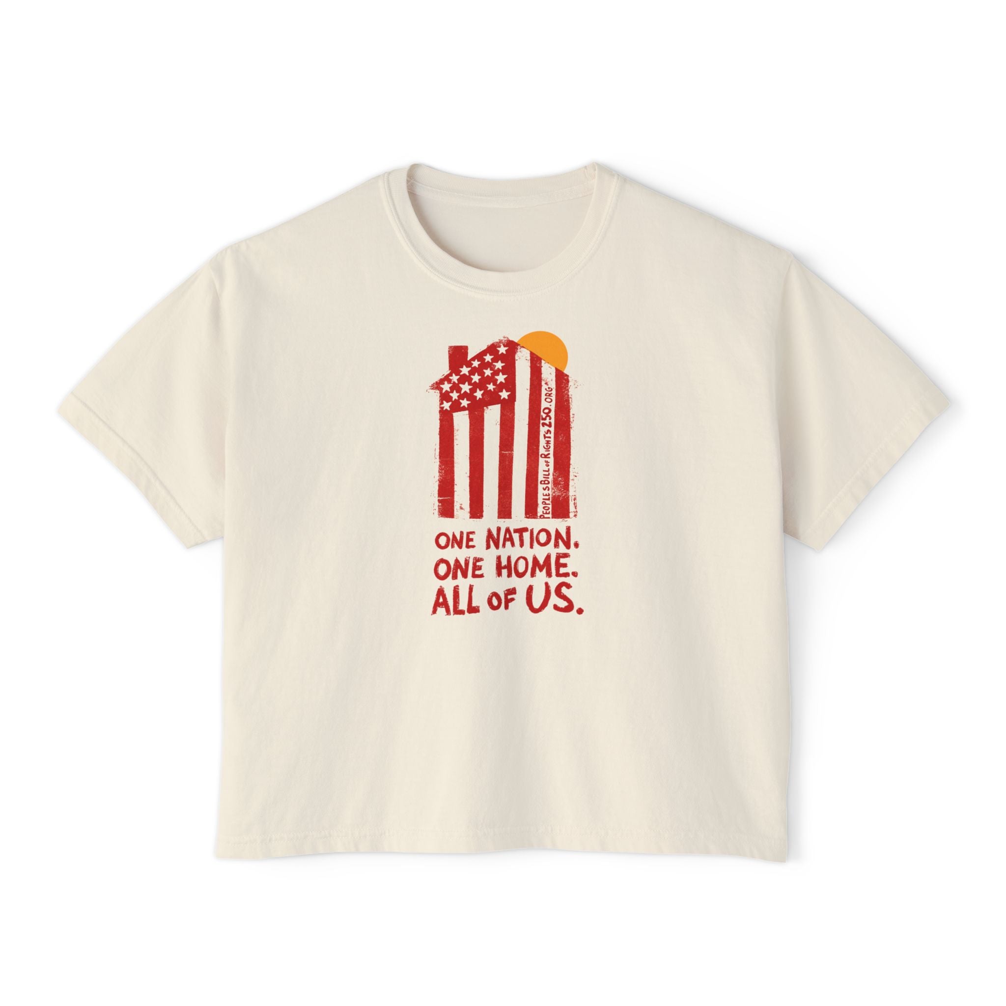 One Nation. One Home. All of Us. Box T-Shirt | People's Bill of Rights 250