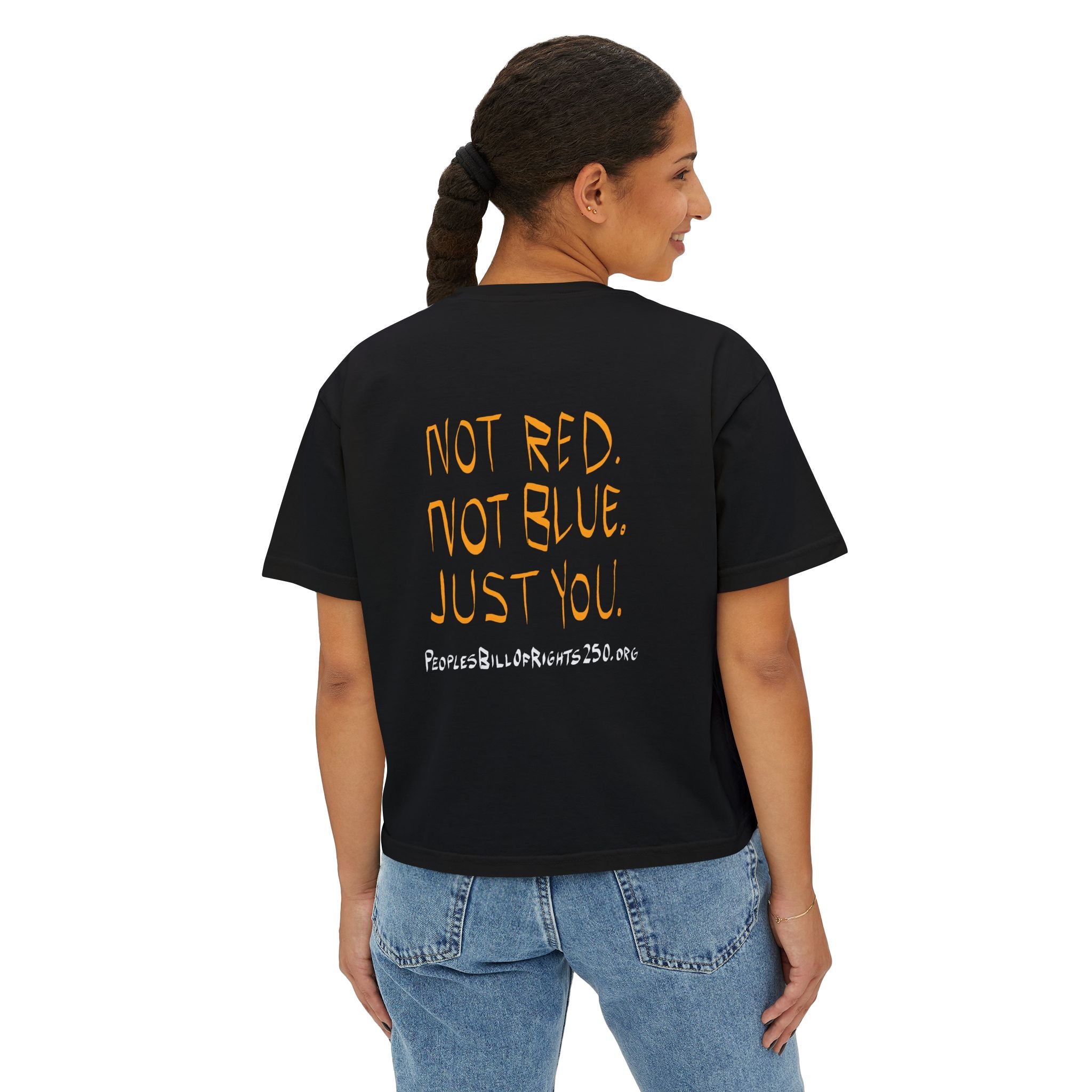This Is Not Political. This Is Human - Women's Boxy Tee | People's Bill of Rights