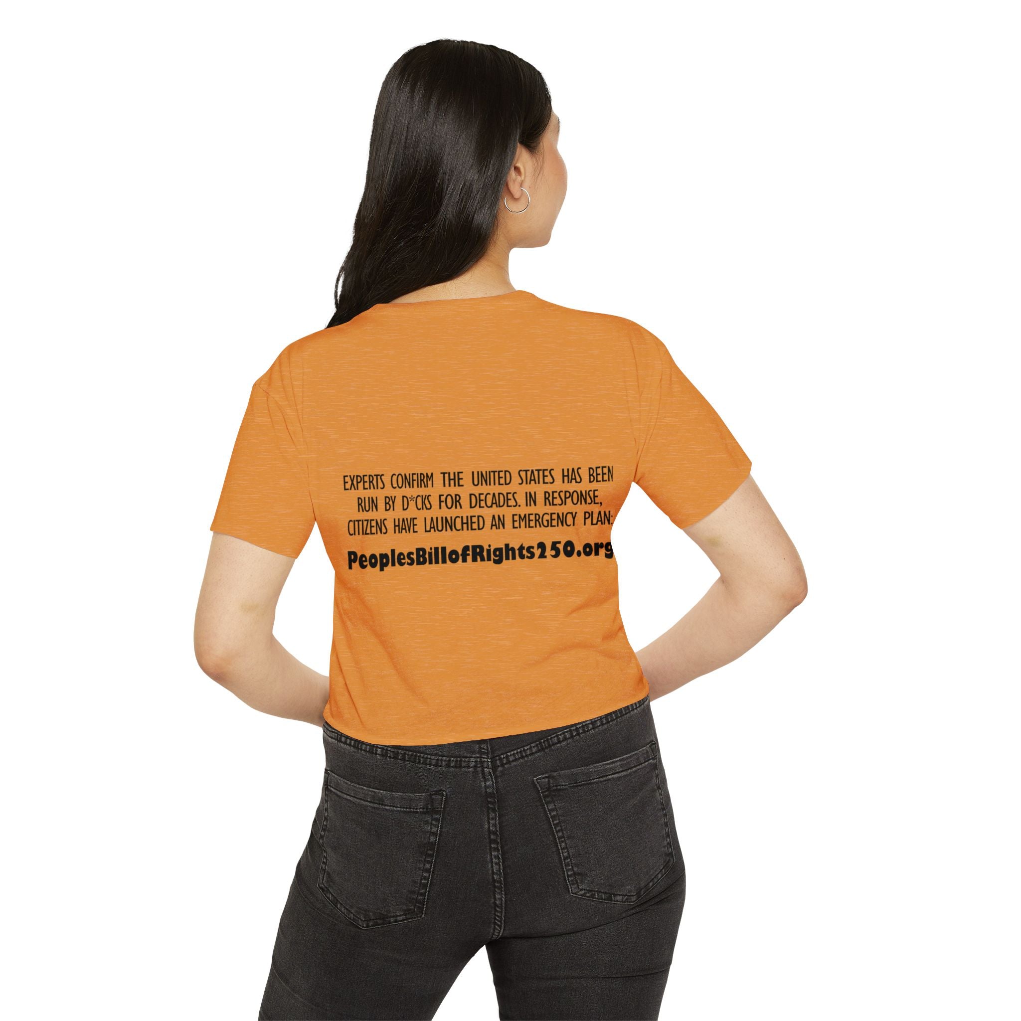 Too Many D*cks Not Enough Rights Crop Top | People’s Bill of Rights 250