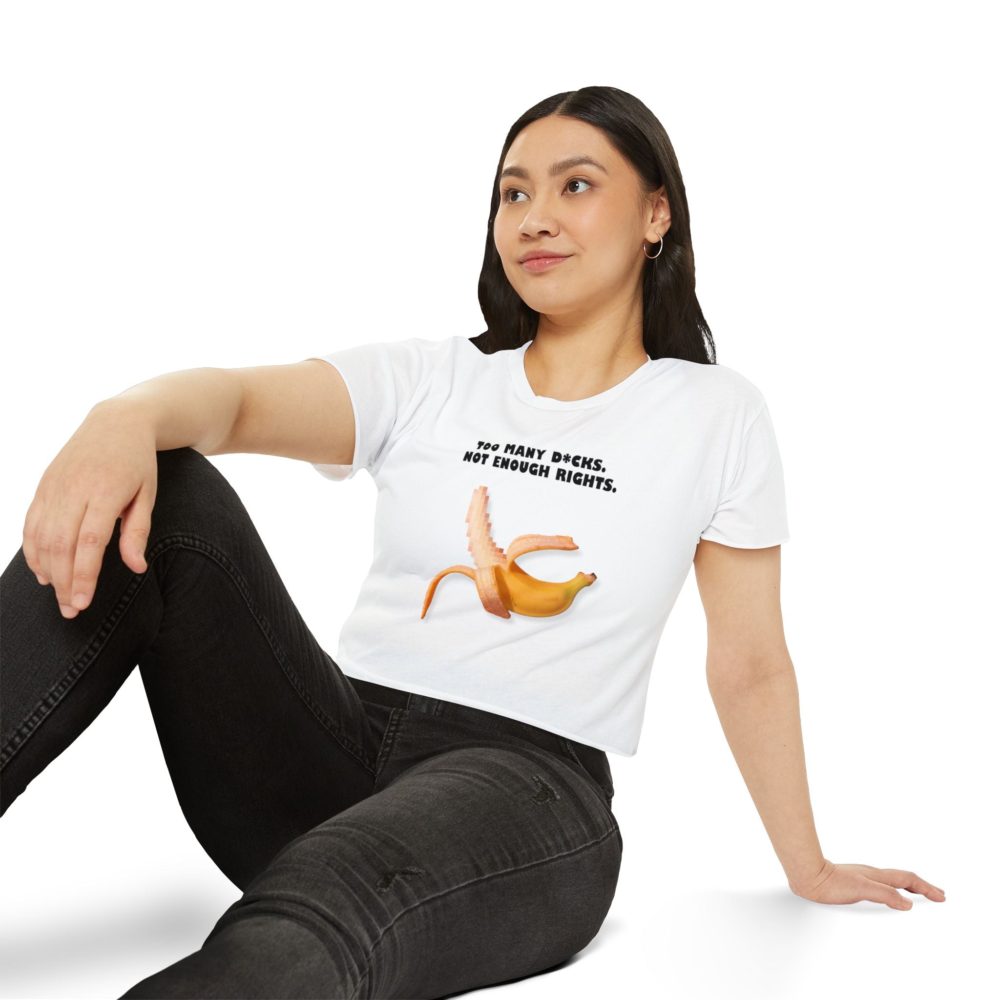 Too Many D*cks Not Enough Rights Crop Top | People’s Bill of Rights 250